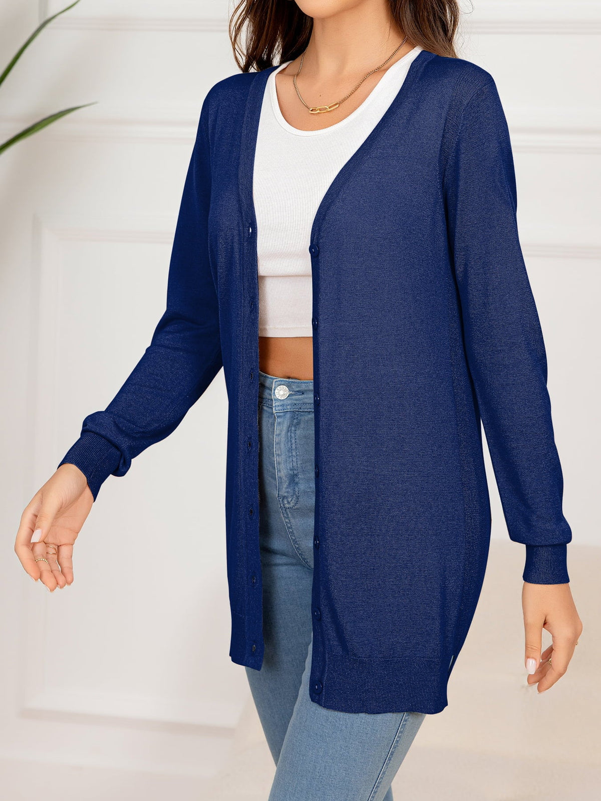 Blueberry Orchard Viscose Cardigan | Hypoallergenic - Allergy Friendly - Naturally Free