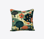 Botanical Garden 100% Cotton Throw Pillow | Hypoallergenic - Allergy Friendly - Naturally Free