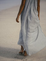 THE HAND LOOM Breeze Beach 100% Organic Cotton Womens Dress Stripes