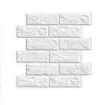 Brick 3D Vinyl Self Adhesive Wall Stickers | Hypoallergenic - Allergy Friendly - Naturally Free