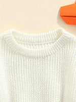 Brown Sugar Round Neck 100% Cotton Baby Girls Sweater | Hypoallergenic - Allergy Friendly - Naturally Free