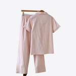 Camellia Bloom 100% Cotton Womens Pajama Set | Hypoallergenic - Allergy Friendly - Naturally Free