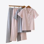 Camellia Bloom 100% Cotton Womens Pajama Set | Hypoallergenic - Allergy Friendly - Naturally Free