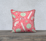 Candy Cane Throw Pillow Cover | Hypoallergenic - Allergy Friendly - Naturally Free