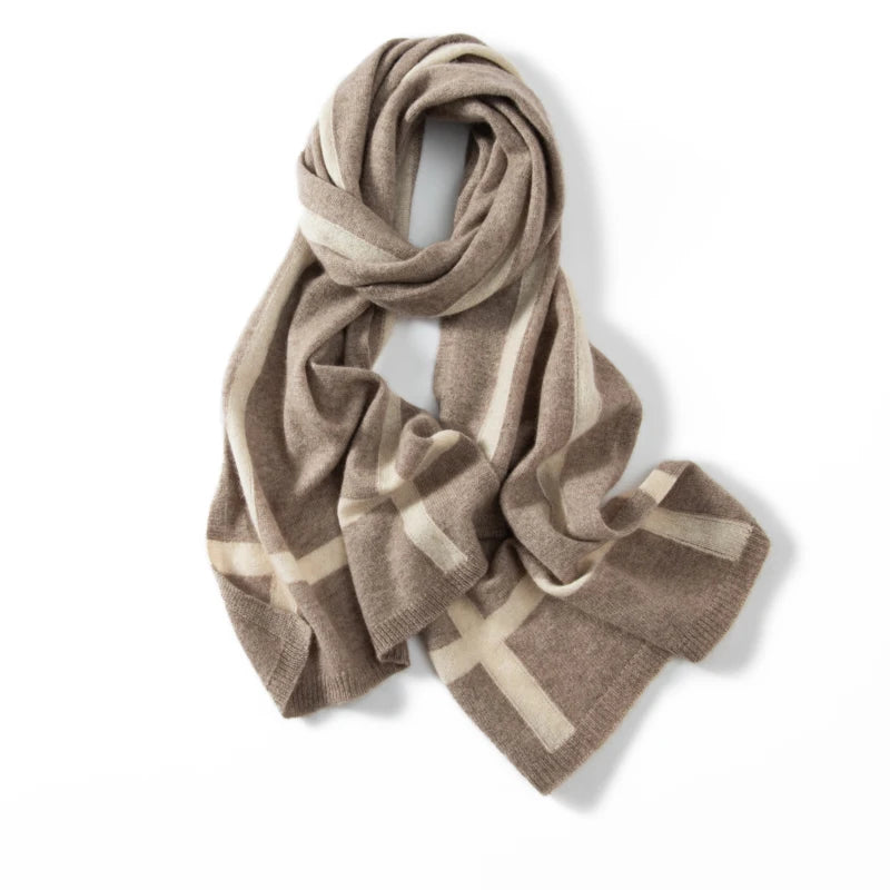 Caramel Cocoa Cashmere Womens Scarf | Hypoallergenic - Allergy Friendly - Naturally Free