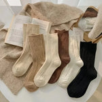 Caramel Cream 6 Pcs Cotton Wool Womens Socks | Hypoallergenic - Allergy Friendly - Naturally Free