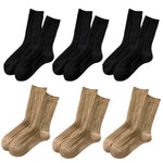 Caramel Cream 6 Pcs Cotton Wool Womens Socks | Hypoallergenic - Allergy Friendly - Naturally Free