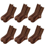 Caramel Cream 6 Pcs Cotton Wool Womens Socks | Hypoallergenic - Allergy Friendly - Naturally Free