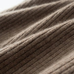 Caramel Frapp Ribbed Merino Wool Cashmere Womens Scarf | Hypoallergenic - Allergy Friendly - Naturally Free