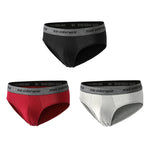 Cardinal Haven 3 Pcs Cotton Mens Briefs | Hypoallergenic - Allergy Friendly - Naturally Free