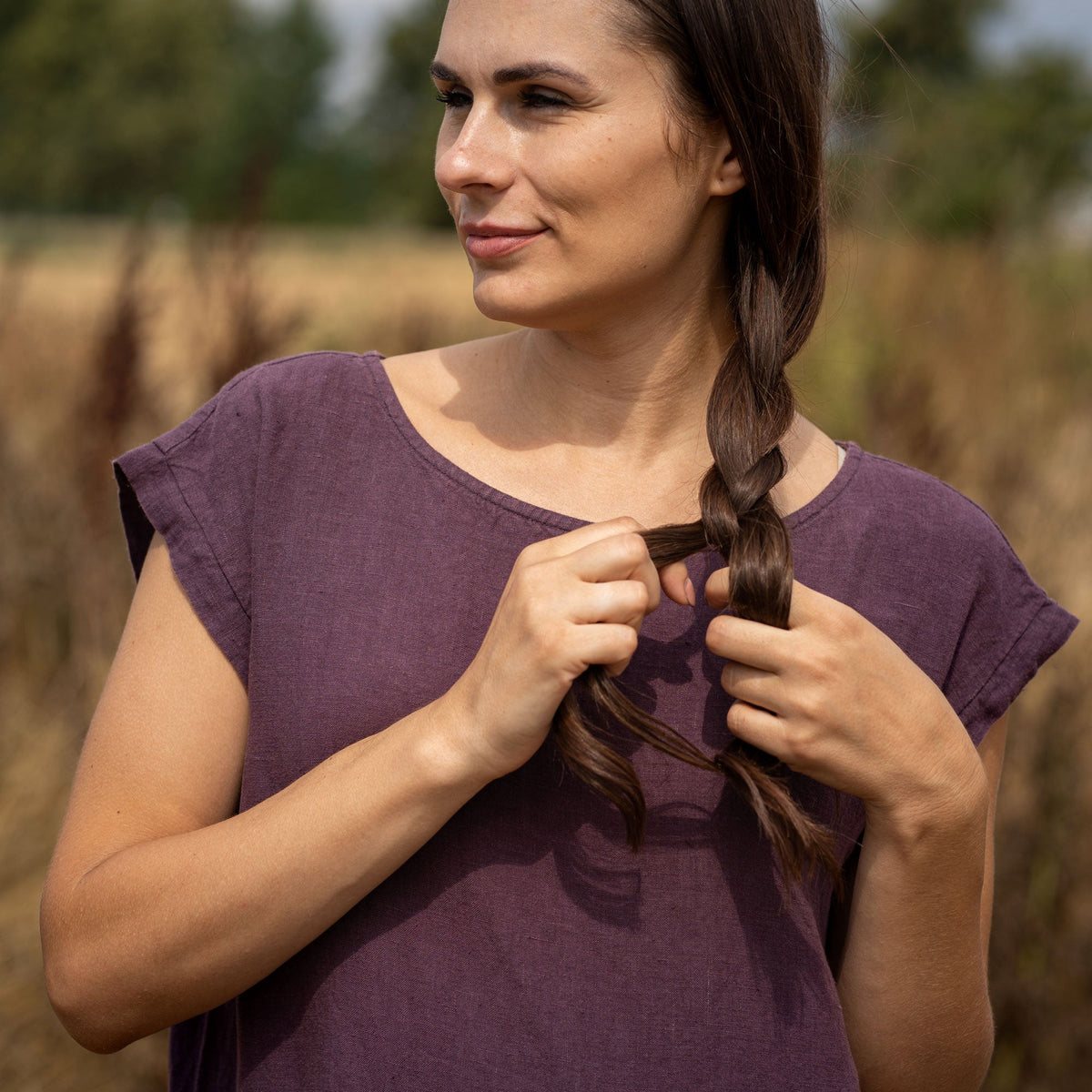 MENIQUE Smock Dress Cecilia Shadow Purple