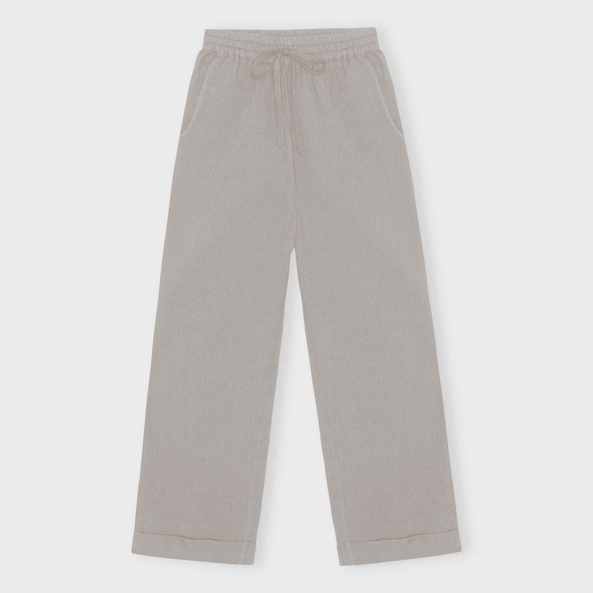 CARE BY ME Cecilie Organic Cotton Linen Womens Pants