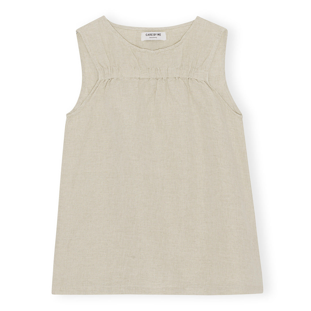 CARE BY ME Cecilie Organic Cotton Linen Womens Top