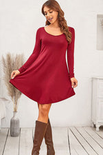 Cherry Orchard Long Sleeve Viscose Mini Dress | Hypoallergenic - Allergy Friendly - Naturally Free