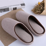 Cinnamon Sienna Stripes Indoor Cotton Womens Slippers | Hypoallergenic - Allergy Friendly - Naturally Free