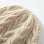 Cinnamon Spice Knit Cashmere Beanie Hat | Hypoallergenic - Allergy Friendly - Naturally Free