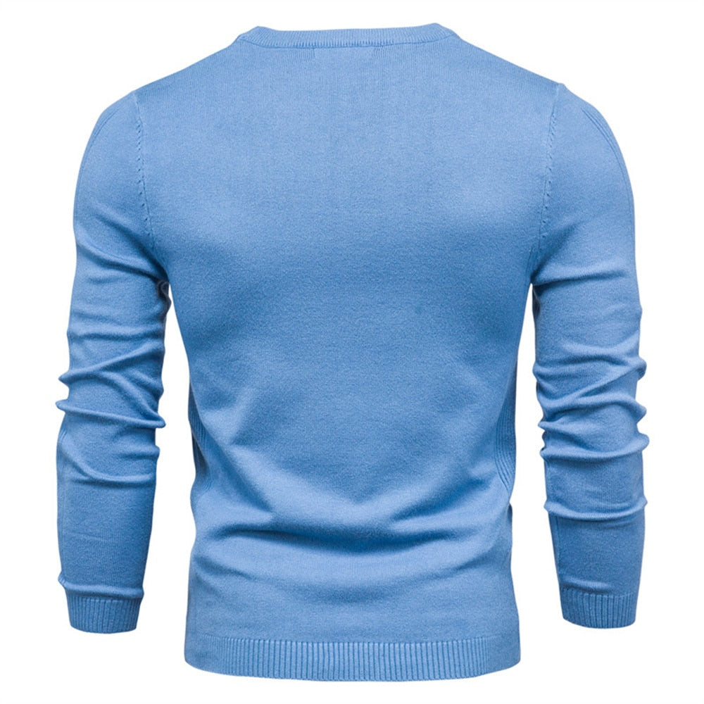 Citrus Lemon Long Sleeve Mens Sweater | Hypoallergenic - Allergy Friendly - Naturally Free