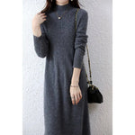 Citrus Meadow Long Sleeve Knit 100% Wool Dress | Hypoallergenic - Allergy Friendly - Naturally Free