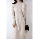 Citrus Meadow Long Sleeve Knit 100% Wool Dress | Hypoallergenic - Allergy Friendly - Naturally Free