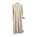 Citrus Meadow Long Sleeve Knit 100% Wool Dress | Hypoallergenic - Allergy Friendly - Naturally Free