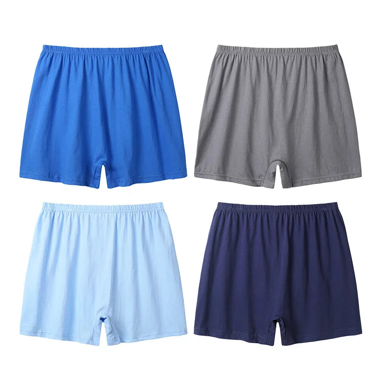 Coastal Breeze 4 Pcs Cotton Mens Boxers | Hypoallergenic - Allergy Friendly - Naturally Free