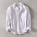 Coastal Dunes Casual Linen Mens Shirt | Hypoallergenic - Allergy Friendly - Naturally Free