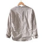 Coastal Dunes Casual Linen Mens Shirt | Hypoallergenic - Allergy Friendly - Naturally Free