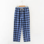 Coastal Retreat Plaid Pajamas 100% Cotton Mens Lounge Pants | Hypoallergenic - Allergy Friendly - Naturally Free