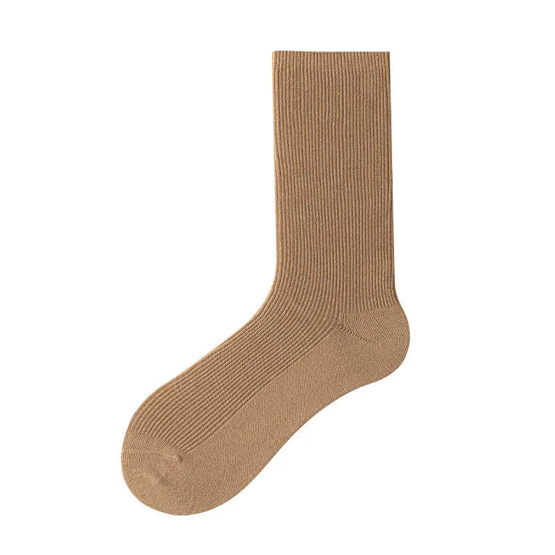 Cocoa Hues Solid Cotton Womens Socks | Hypoallergenic - Allergy Friendly - Naturally Free