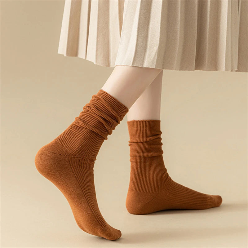 Cocoa Hues Solid Cotton Womens Socks | Hypoallergenic - Allergy Friendly - Naturally Free