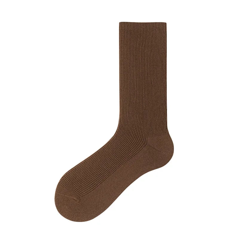 Cocoa Hues Solid Cotton Womens Socks | Hypoallergenic - Allergy Friendly - Naturally Free