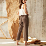 Cocoa Pear Ankle 100% Linen Pants | Hypoallergenic - Allergy Friendly - Naturally Free