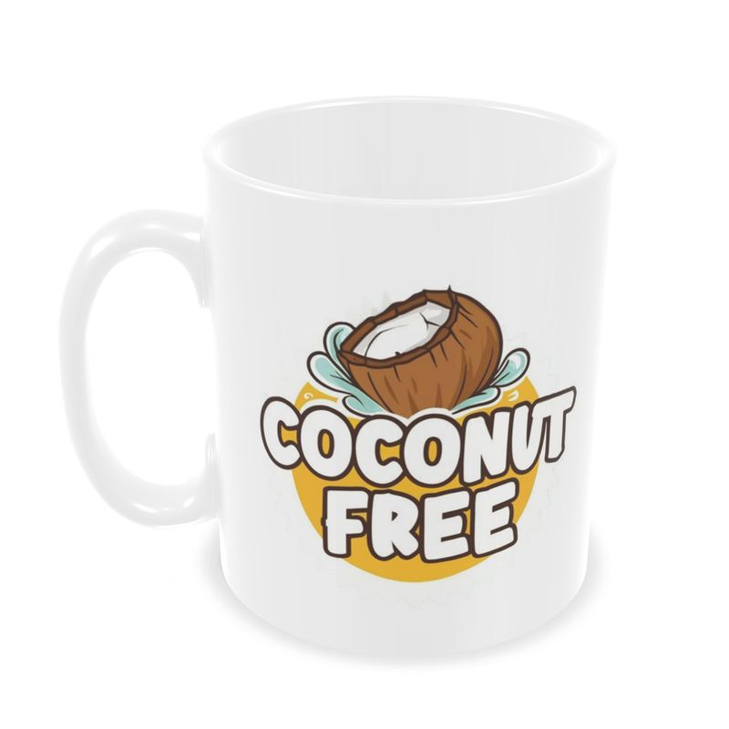 Coconut Free Ceramic Coffee Mug | Hypoallergenic - Allergy Friendly - Naturally Free