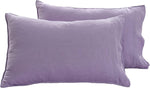 Comfort Oasis Solid 2Pcs 100% Linen Pillowcases | Hypoallergenic - Allergy Friendly - Naturally Free