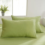 Comfort Oasis Solid 2Pcs 100% Linen Pillowcases | Hypoallergenic - Allergy Friendly - Naturally Free