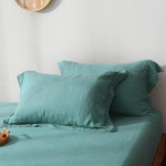 Comfort Oasis Solid 2Pcs 100% Linen Pillowcases | Hypoallergenic - Allergy Friendly - Naturally Free