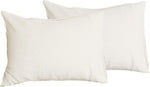 Comfort Oasis Solid 2Pcs 100% Linen Pillowcases | Hypoallergenic - Allergy Friendly - Naturally Free