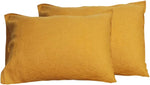 Comfort Oasis Solid 2Pcs 100% Linen Pillowcases | Hypoallergenic - Allergy Friendly - Naturally Free