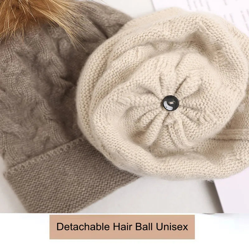 Cozy Retreat Winter Cashmere Beanie Hat | Hypoallergenic - Allergy Friendly - Naturally Free