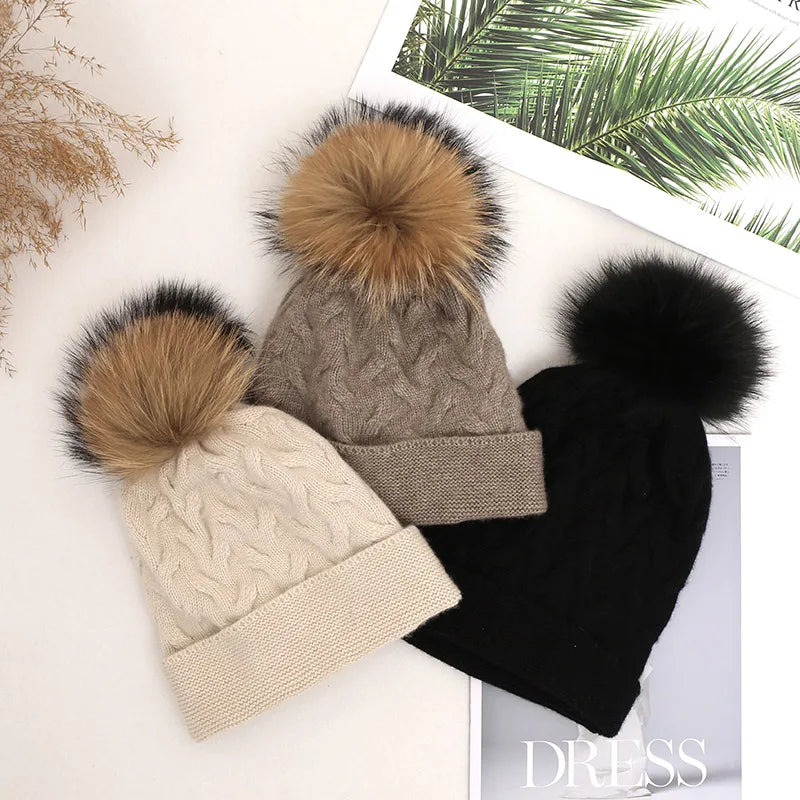 Cozy Retreat Winter Cashmere Beanie Hat | Hypoallergenic - Allergy Friendly - Naturally Free