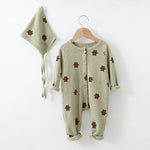 Crimson Bears 2 Pcs Organic Cotton Baby Romper | Hypoallergenic - Allergy Friendly - Naturally Free