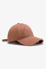 Crimson Haven Distressed Adjustable 100% Cotton Womens Cap | Hypoallergenic - Allergy Friendly - Naturally Free