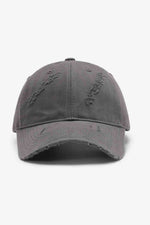 Crimson Haven Distressed Adjustable 100% Cotton Womens Cap | Hypoallergenic - Allergy Friendly - Naturally Free