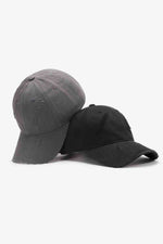 Crimson Haven Distressed Adjustable 100% Cotton Womens Cap | Hypoallergenic - Allergy Friendly - Naturally Free