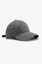 Crimson Haven Distressed Adjustable 100% Cotton Womens Cap | Hypoallergenic - Allergy Friendly - Naturally Free