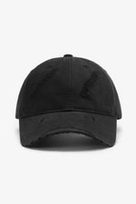 Crimson Haven Distressed Adjustable 100% Cotton Womens Cap | Hypoallergenic - Allergy Friendly - Naturally Free