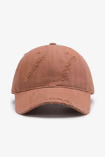 Crimson Haven Distressed Adjustable 100% Cotton Womens Cap | Hypoallergenic - Allergy Friendly - Naturally Free