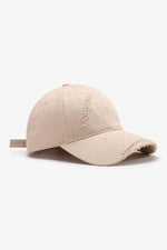 Crimson Haven Distressed Adjustable 100% Cotton Womens Cap | Hypoallergenic - Allergy Friendly - Naturally Free