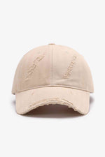 Crimson Haven Distressed Adjustable 100% Cotton Womens Cap | Hypoallergenic - Allergy Friendly - Naturally Free