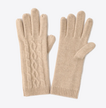 Crimson Ice Knit Cashmere Womens Gloves | Hypoallergenic - Allergy Friendly - Naturally Free